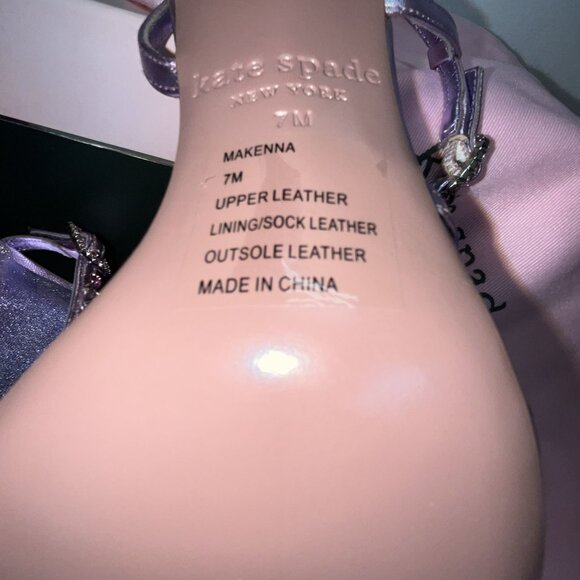 Kate Spade Makenna 7M Pink/Lavendar Strappy Sandals With Box & Dust Bag - Picture 12 of 16